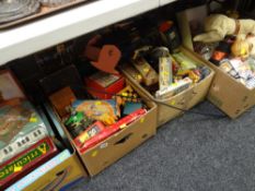 A large quantity of mixed vintage & later table games & toys etc