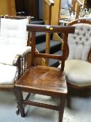 A nineteenth century farmhouse chair