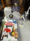 A Braun food mixer & sundry books