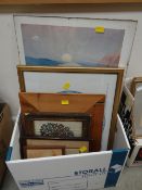 A box of pictures & prints