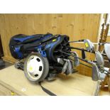 A modern golf bag & contents including irons & clubs
