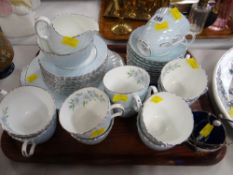A quantity of Adderley floral teaware