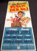 PUBLIC DEB NO.1 original cinema poster from 1940, poster is numbered, folded and in two sections,