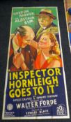 INSPECTOR HORNLEIGH GOES TO IT original cinema poster from 1941, poster is numbered, folded and in