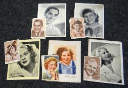 CINEMA LOBBY PHOTOS and accompanying signature cards