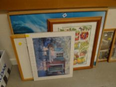 Parcel of modern framed prints