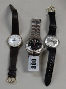 Three gent's Sekonda wristwatches