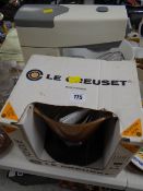 Boxed Le Creuset fondue set and a Kenwood food mixer