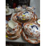 Quantity of Staffordshire floral dinnerware