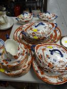 Quantity of Staffordshire floral dinnerware