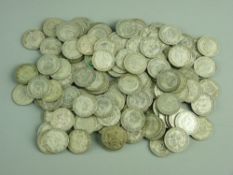 A PARCEL OF MIXED BRITISH SILVER SHILLINGS, majority pre 1947, 23 troy ozs