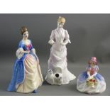 THREE BOXED ROYAL DOULTON FIGURINES - 'Lucy' HN3858, 'Peggy Davies Collection, Valerie' HN3904