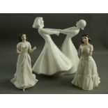 THREE BOXED ROYAL DOULTON FIGURINES - 'Welcome' from The Collector's Club HN3764, 'Sentiment's