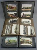 A QUANTITY OF VINTAGE POSTCARDS of steam locomotive and railway interest, three hundred and fifty