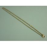 A NINE CARAT GOLD TWIST NECK CHAIN, 12.5 grms