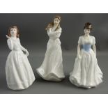 THREE BOXED ROYAL DOULTON FIGURINES - 'Joy' HN3875, 'Embrace' from The Collector's Club HN4258