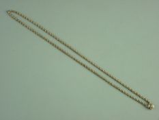 A NINE CARAT GOLD LINK NECK CHAIN, 6 grms