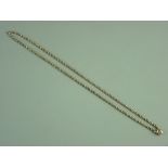 A NINE CARAT GOLD LINK NECK CHAIN, 6 grms