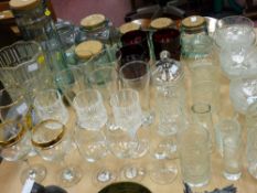 Large parcel of miscellaneous glassware including provision containers etc
