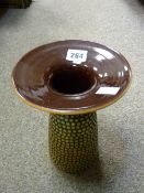 Mushroom shaped vintage Poole pottery vase