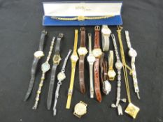 Large parcel of lady's watches