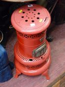 Vintage Valor outdoor stove painted red