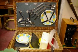 An Antler wicker cased picnic set