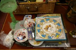 A parcel of mainly commemorative ware including a boxed Jubilee plate etc