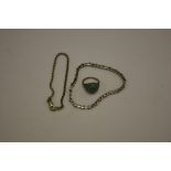 Small of parcel of silver & white metal jewellery