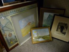 A small parcel of paintings & prints