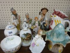 A parcel of ornamental china including Royal Doulton figurine 'Lindsey' HN3043