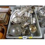 A quantity of mixed electroplate items