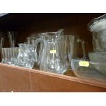 Good kitchenware, glassware including modern water jugs, Pyrex etc