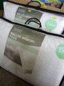 Two wrapped as new hotel pure luxury memory foam pillows