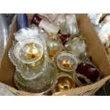 A box containing large quantity of mixed glassware