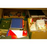 Large quantity of mixed books in various boxes