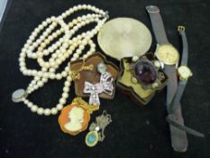 Mixed tub of mainly jewellery & watches