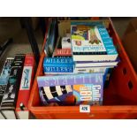 A tub of mainly antique themed books