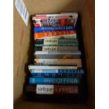 A box of mainly antique subject books etc