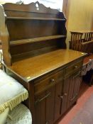 A neat reproduction oak dresser