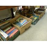 Seven boxes of mainly vintage books