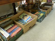 Seven boxes of mainly vintage books