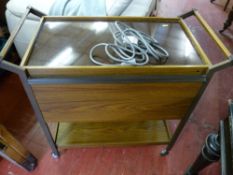 A hostess type trolley and a folding pasting table E/T