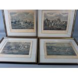 AFTER HENRY ALKEN a set of four steeplechasing prints, plates 1 - 4, published 1839 and engraved