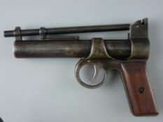 AIR PISTOL .177 Webley Junior, straight grip first series, no. J2684, early production, made 1929,