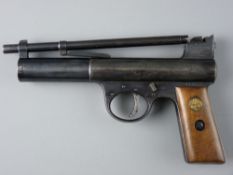 AIR PISTOL .22 Webley Mk1, straight grip, no. 3446, second series, all correct early features,