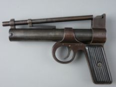 AIR PISTOL .177 Webley Junior, straight grip first series, no. J6130, early to mid production, fixed