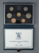 A CASED 1985 UK SEVEN COIN PROOF COLLECTION