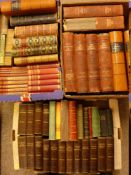 BOOKS - vintage, some leather bound, sixty in all including large Milton's 'Paradise Lost', eight
