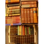 BOOKS - vintage, some leather bound, sixty in all including large Milton's 'Paradise Lost', eight